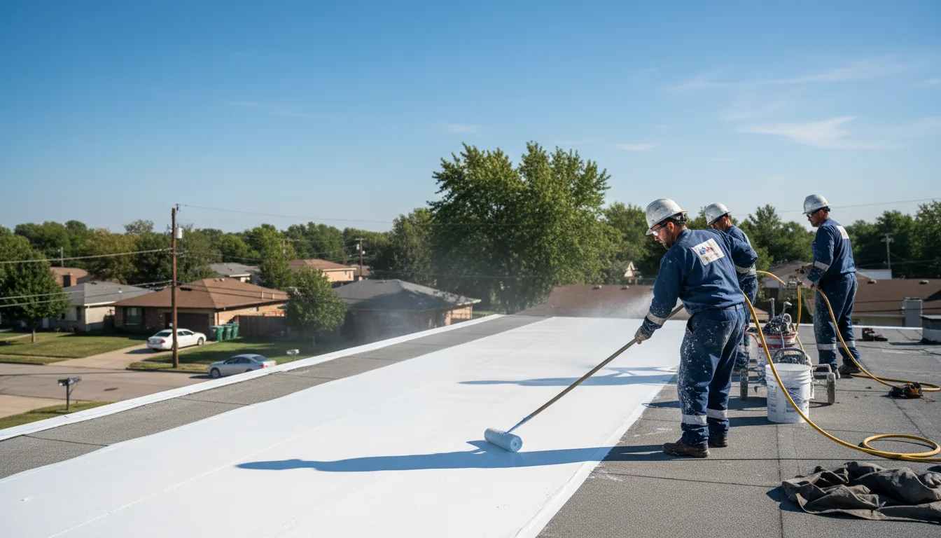 Commercial roof coating in Gilmanton Iron Works, NH near me